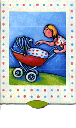 Greeting Card - Pram