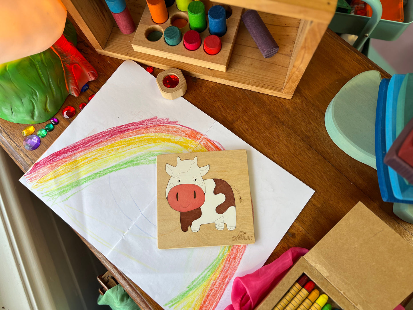 Brown and White Cow puzzle