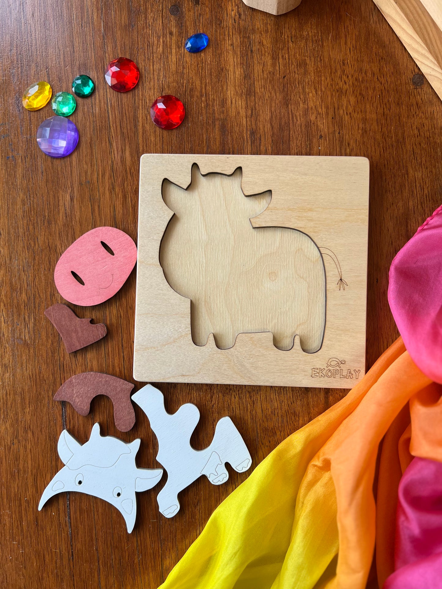 Brown and White Cow puzzle