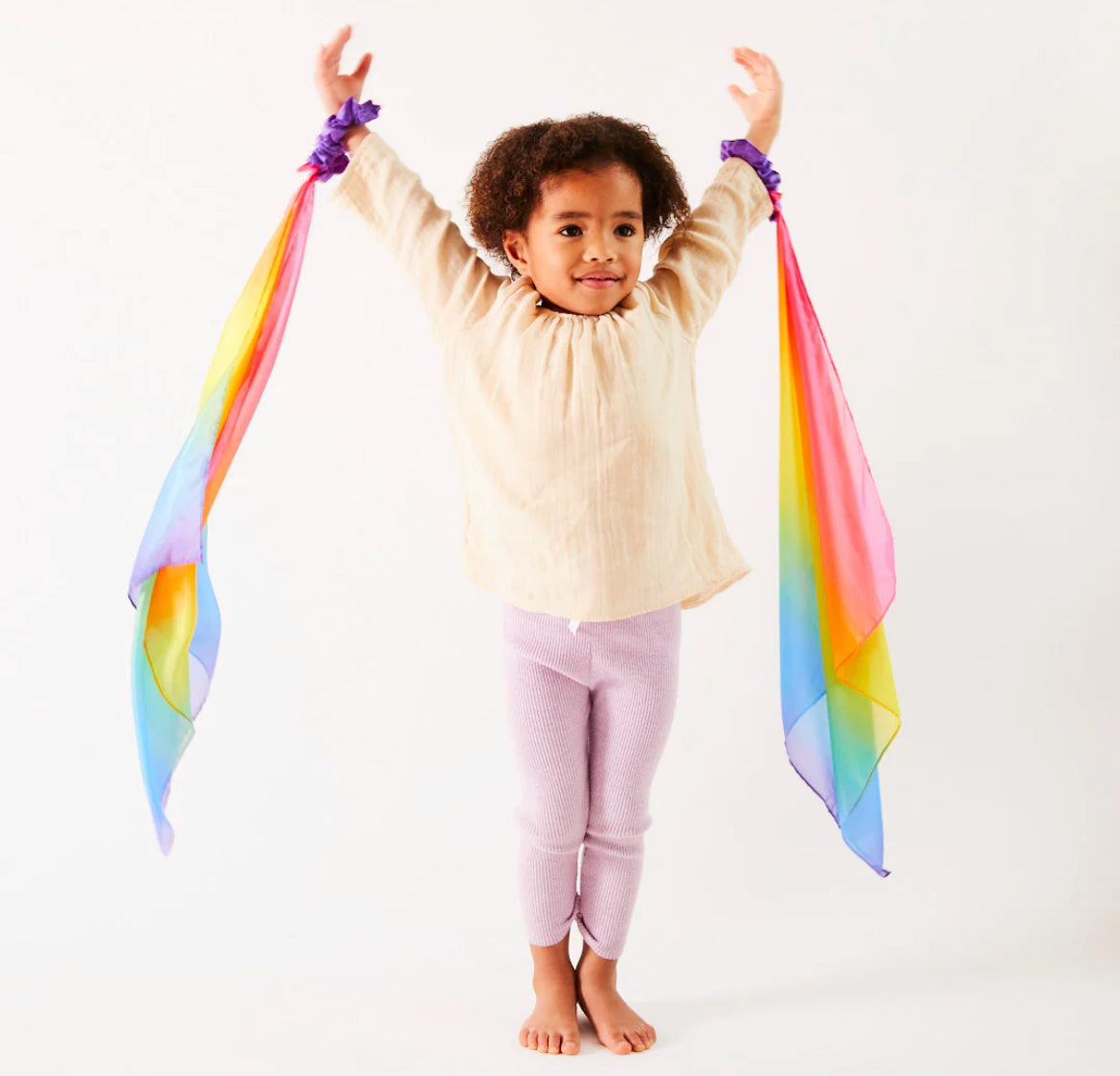 Sarah's Silks Wrist Streamers (Rainbow)