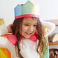 Sarah's Silks Reversible Crown (Rainbow/Rose)