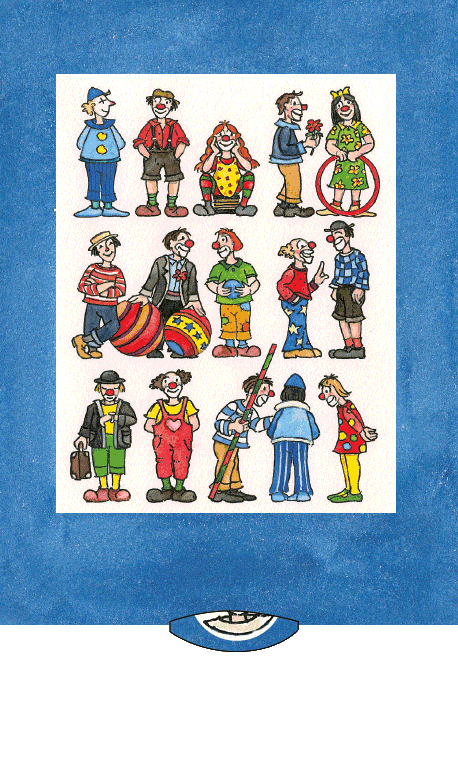 Happy Birthday Card - Clowns